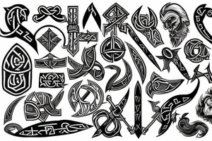 viking, rune tattoo idea