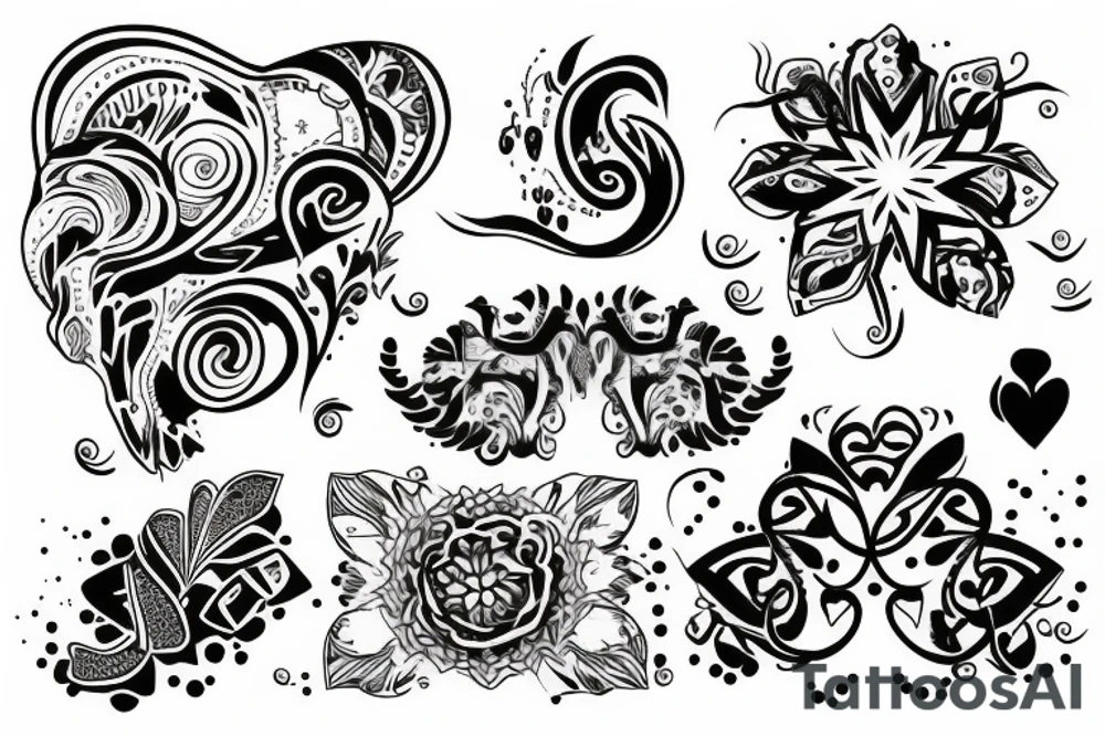 calm tattoo idea