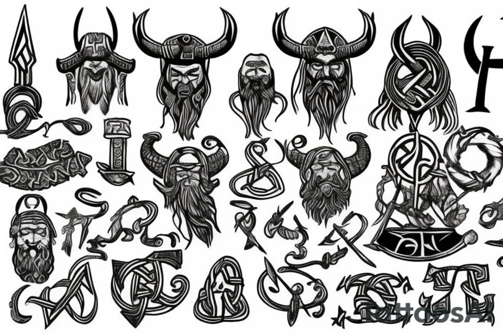 viking, rune, odin, thor, loki, ase, nordic tattoo idea