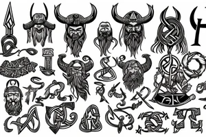 viking, rune, odin, thor, loki, ase, nordic tattoo idea