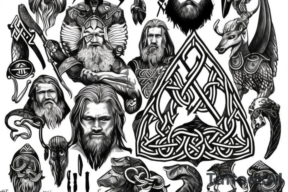 viking, rune, odin, thor, loki, ase, nordic tattoo idea