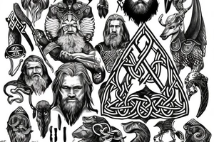 viking, rune, odin, thor, loki, ase, nordic tattoo idea