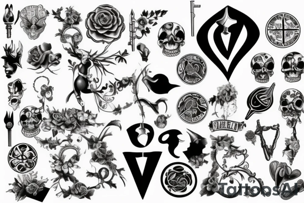 Old Key tattoo idea