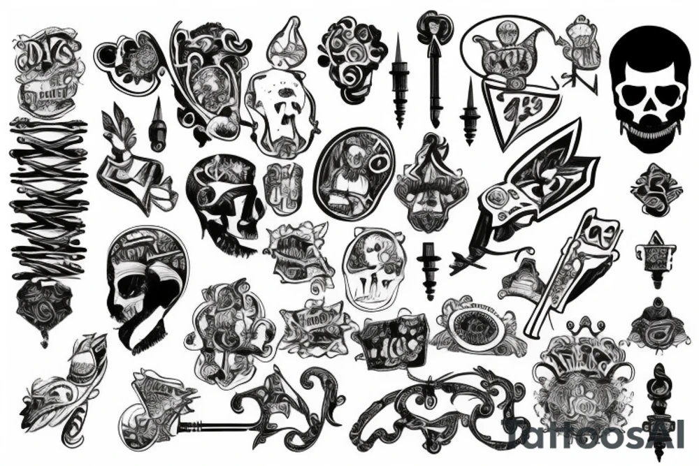 Old Key tattoo idea