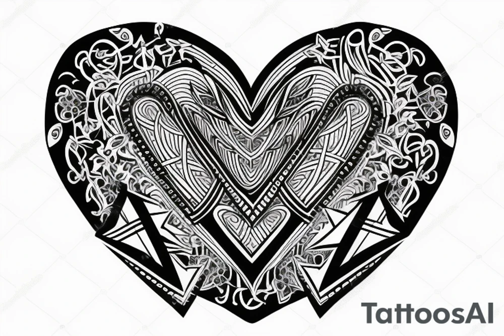 heart tattoo idea
