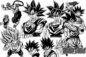 Goku and Dragon Ball tattoo idea