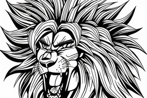Goku lion tattoo idea