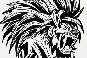 Goku lion tattoo idea
