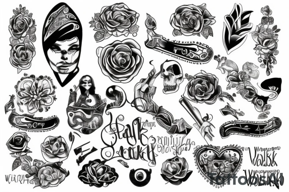 Walka,wytrwałość,ból tattoo idea