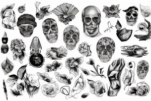 śmiech, płacz, radość, smutek tattoo idea