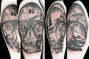 astronaut tattoo idea