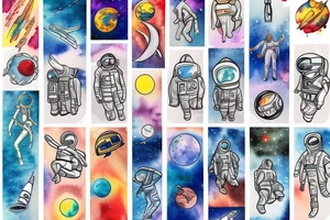 astronaut tattoo idea