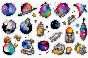 astronaut tattoo idea