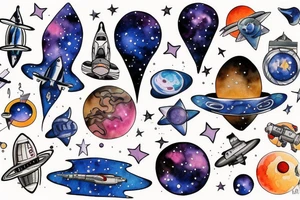 astronauta tattoo idea