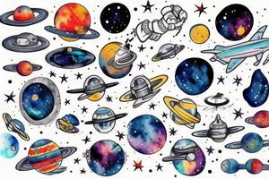 astronauta tattoo idea