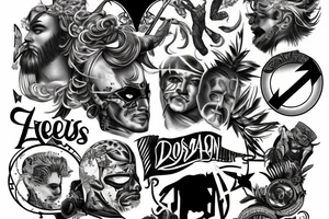 Zeus Posejdon heros tattoo idea