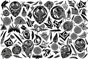 Norse mitology pattern tattoo idea