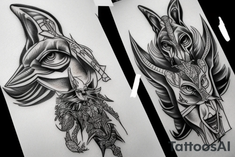 anubis tattoo idea