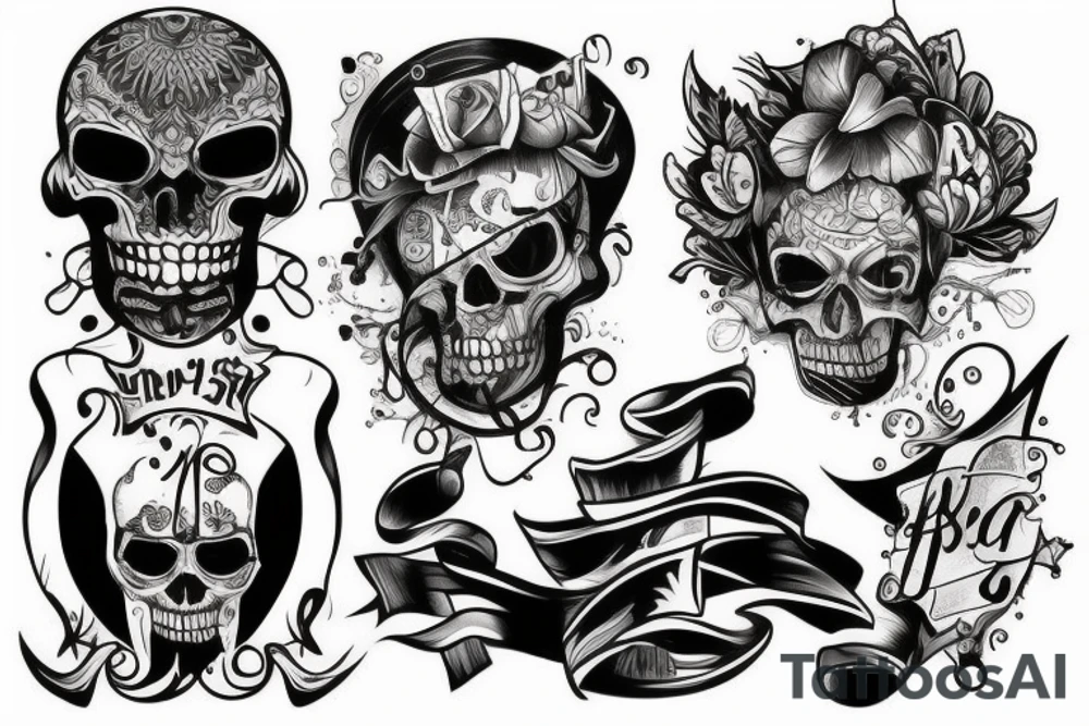 gangster style tatto tattoo idea