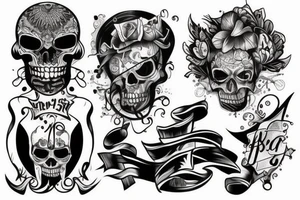 gangster style tatto tattoo idea
