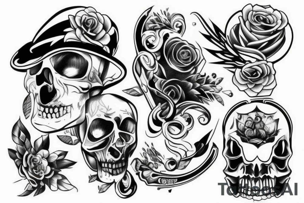 gangster style tatto tattoo idea