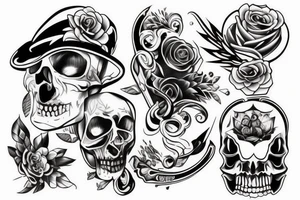 gangster style tatto tattoo idea