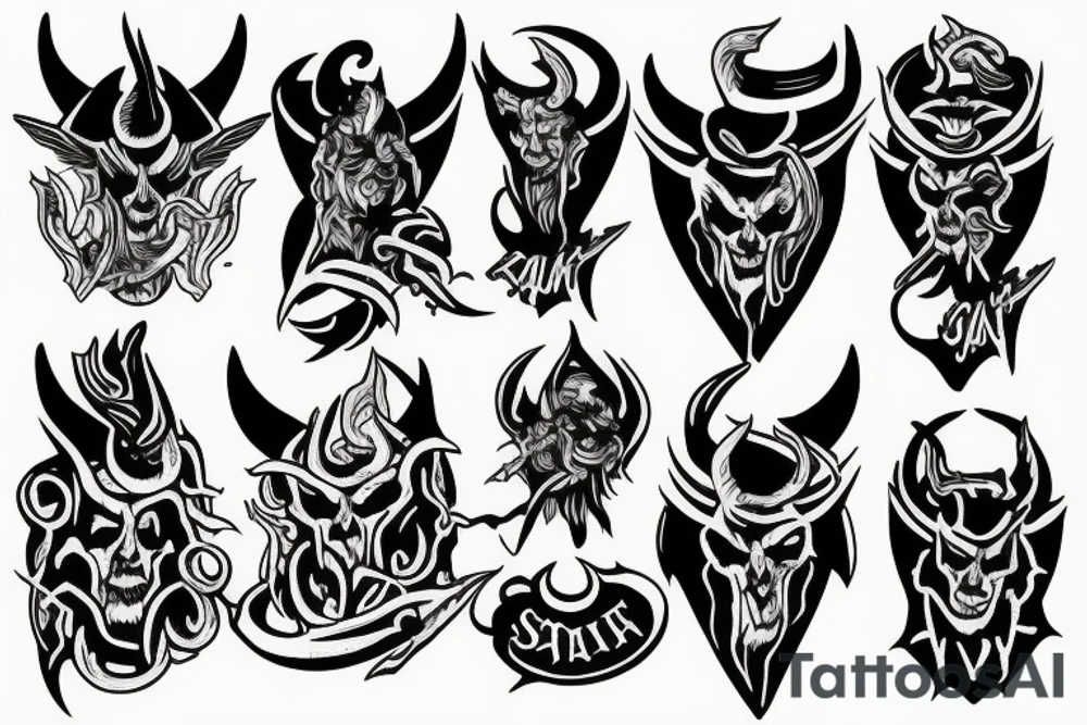 Satan tattoo idea