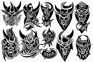 Satan tattoo idea