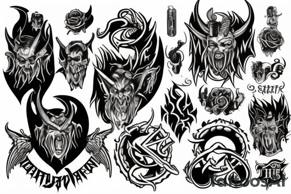 Satan tattoo idea