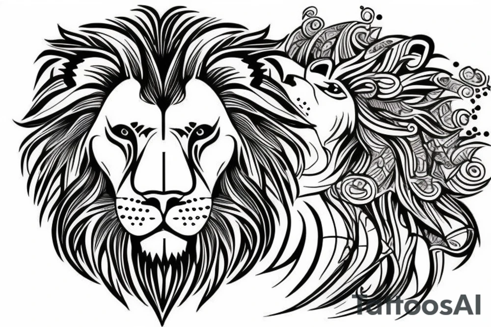 Lion tatto tattoo idea