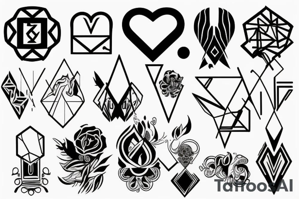 Smok ze sztyletem tattoo idea