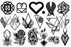 Smok ze sztyletem tattoo idea
