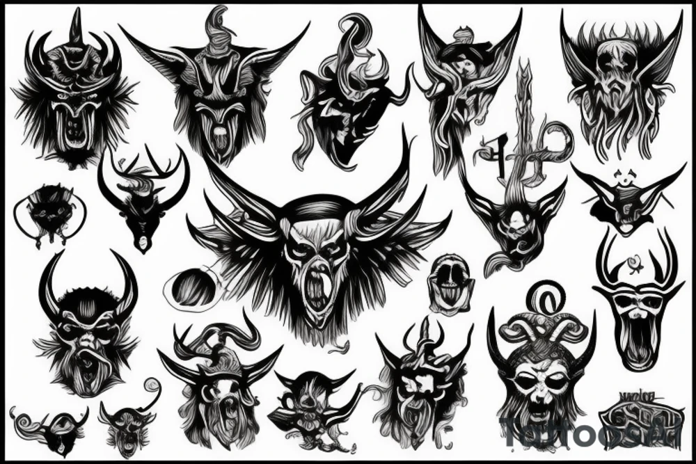 Satan tattoo idea