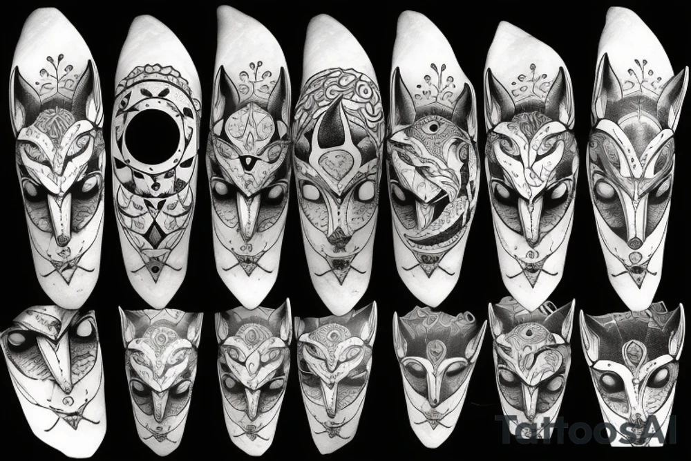 Wolf at the moon tattoo idea