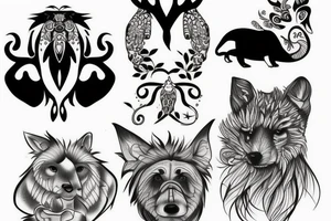 Animals tattoo idea