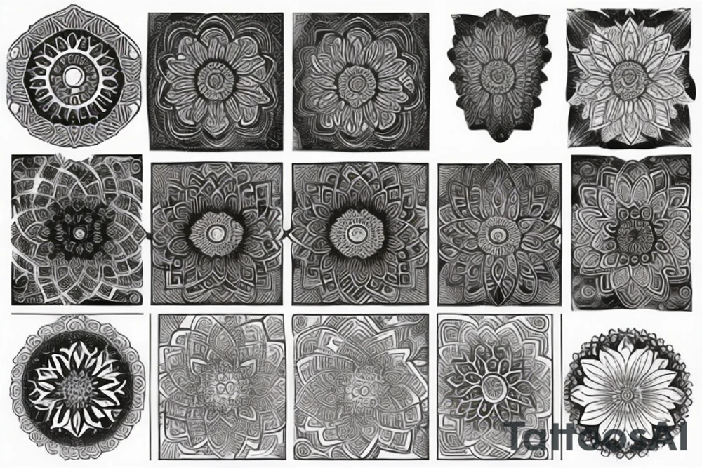 Dark mandala tattoo idea
