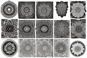 Dark mandala tattoo idea