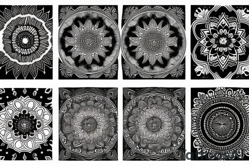 Dark mandala tattoo idea