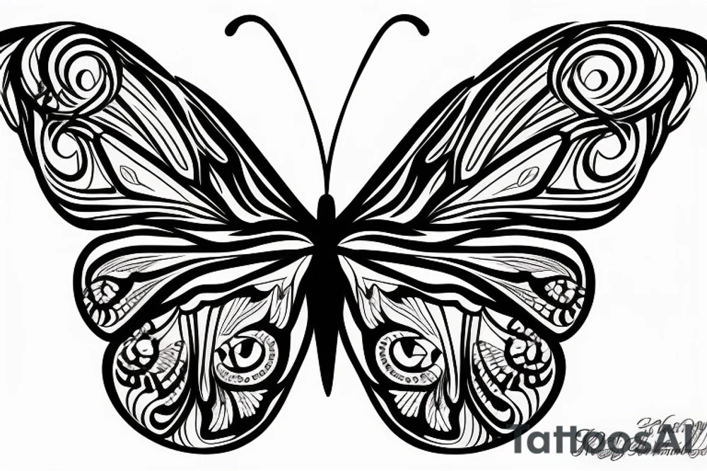 butterfly tattoo idea