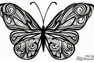 butterfly tattoo idea