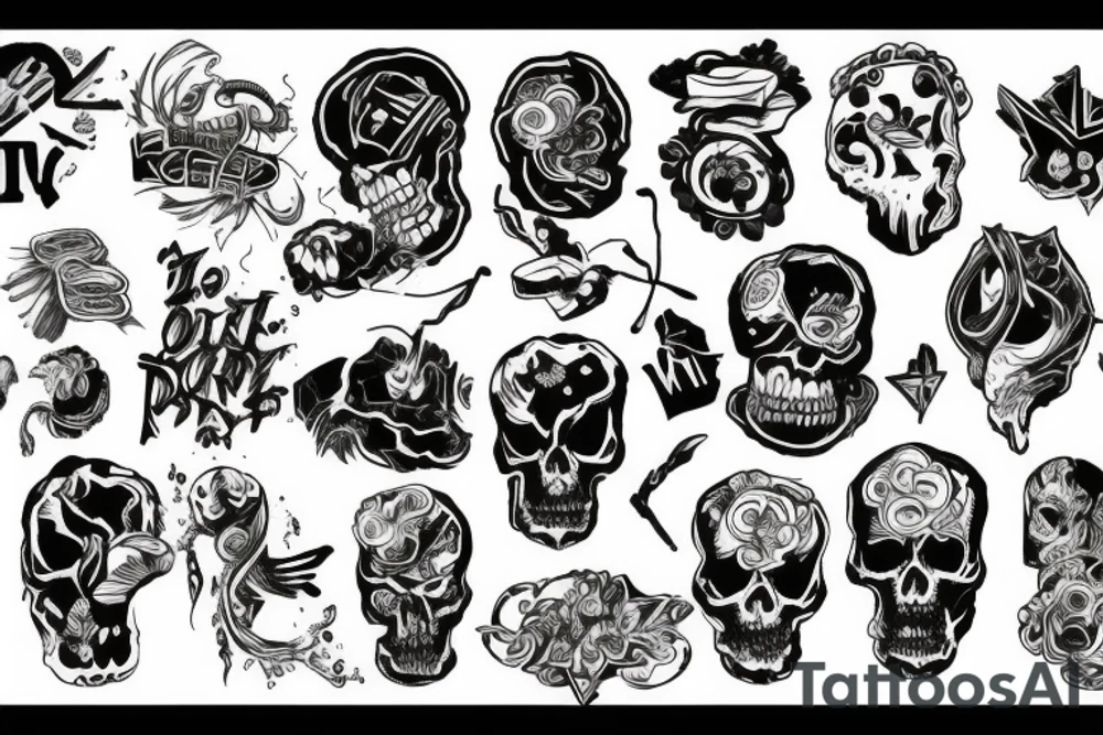 Blackout tattoo idea
