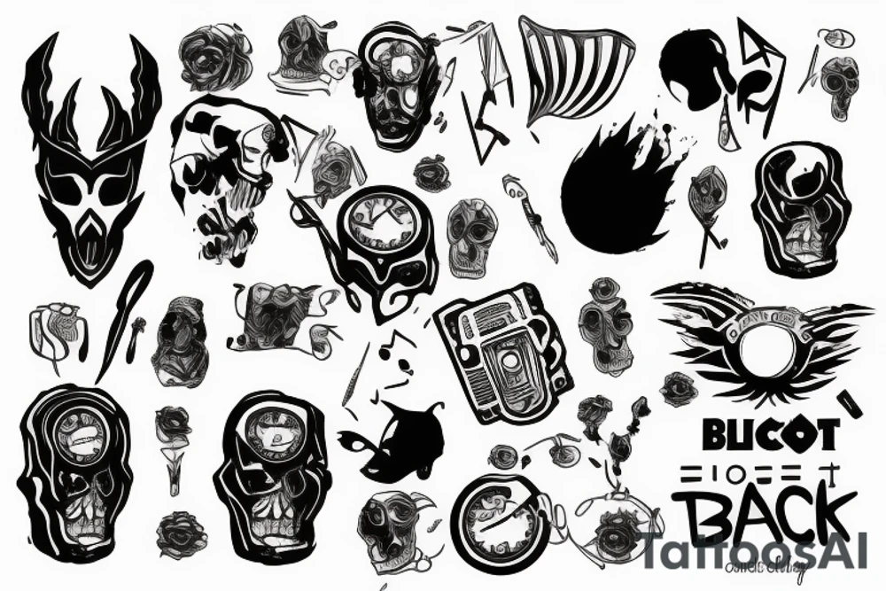 Blackout tattoo idea