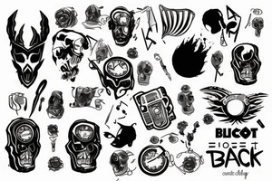 Blackout tattoo idea