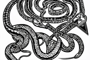 Jesus on the cross, god’s son, snake, romanian army,tiger tattoo idea