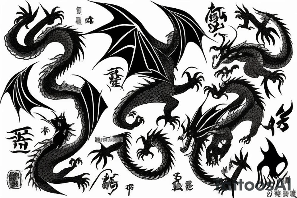 dragon tattoo idea