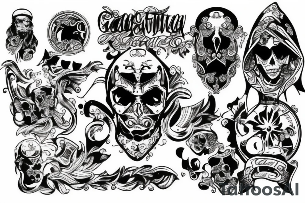 gangsta tattoo tattoo idea
