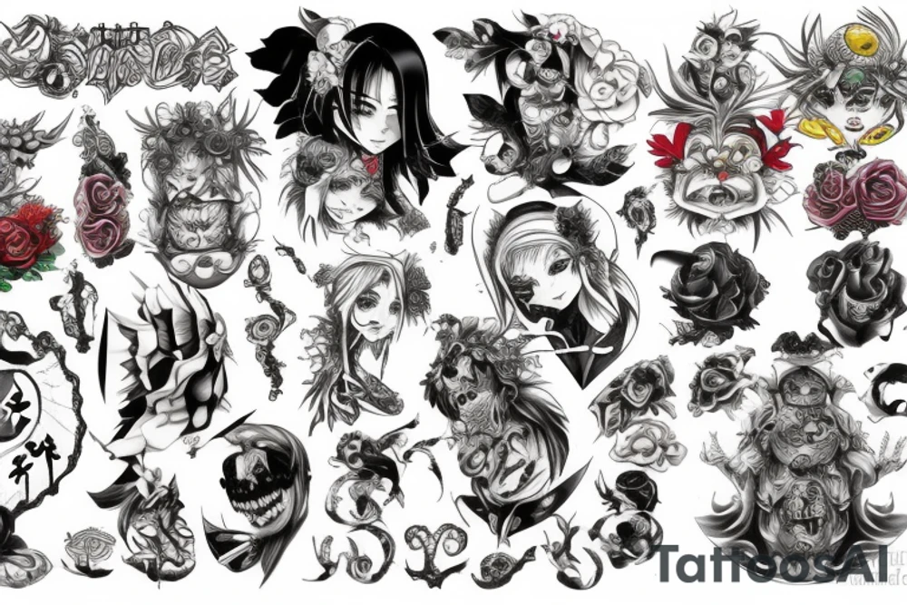 Seven deadly sins tattoo idea