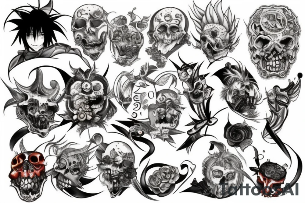 Seven deadly sins tattoo idea