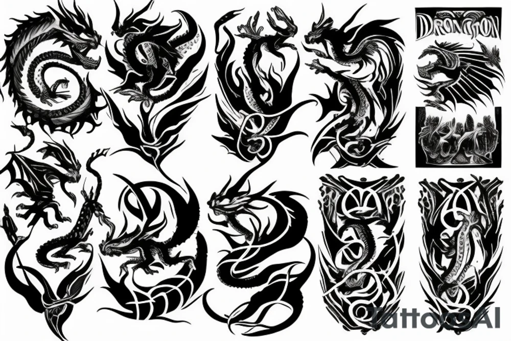 dragon tattoo idea