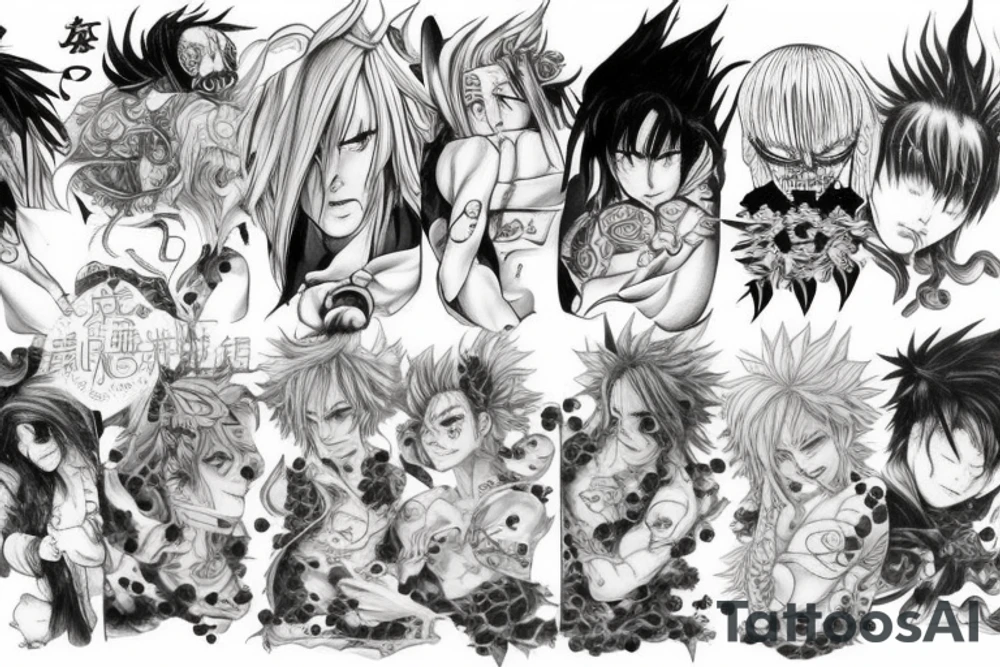 Seven deadly sins tattoo idea